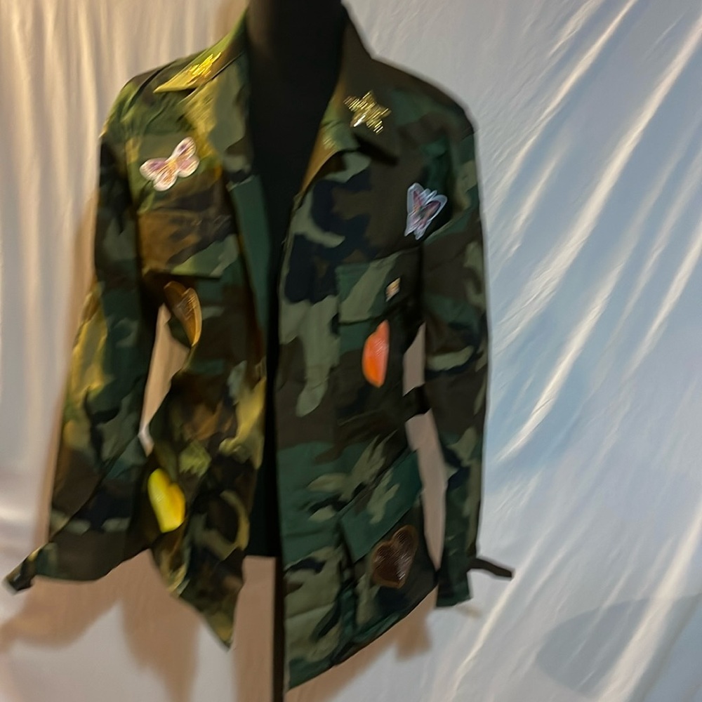 Army Print, Patchwork Jackets - image 1